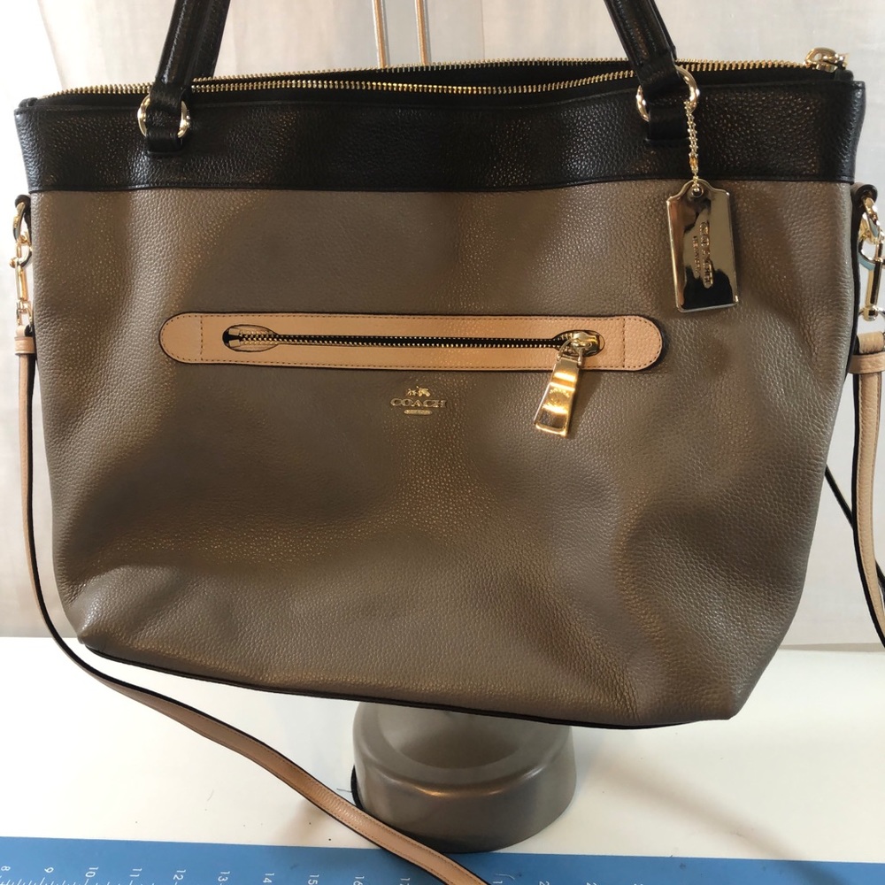 Coach multi colored leather Tote NWOT